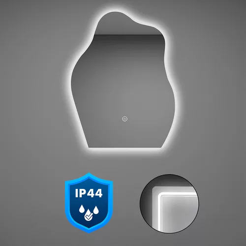 Ogledalo Wave 60 s LED rasvjetom