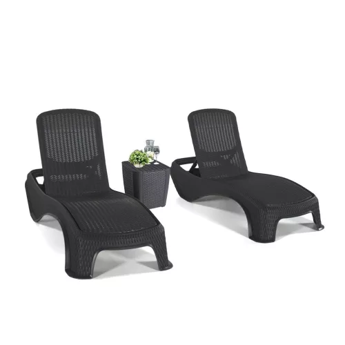 Set dvaju atlantskih vrtnih ležaljki s Luzon stolom