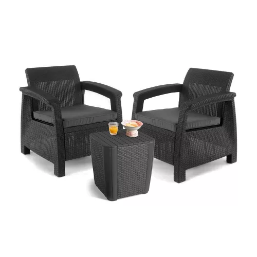 Set vrtnog namještaja Corfu Duo s Luzon stolom