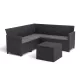 Claire vrtni set namještaja za 5 osoba s držačem za suncobran i stolom