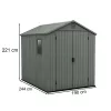 Darwin 6x8 plastična vrtna sjenica, zelena
