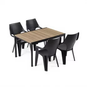   Parker 4+1 set namještaja za spavaću sobu u boji javor-grafit