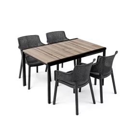 Set vrtnog namještaja Romen 4+1 u boji javor-grafit