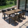 Flora Large 6+1 set vrtnog namještaja u boji javor-grafit