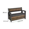 Decocoat plastična vrtna šupa/kutija za pohranu 227 L