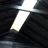 Newton Plus široka 9 x 7,5 plastična vrtna ograda, smeđa