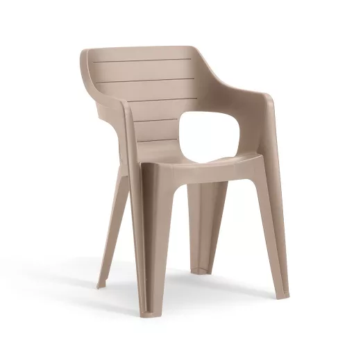 Bilbao plastična vrtna stolica s naslonima za ruke