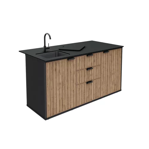 Deco Compact vanjska kuhinja s sudoperom i pločom za kuhanje