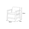 Scandi Weekend Linea Duo vrtni namještaj set