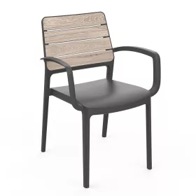 Porto plastična vrtna stolica s naslonima za ruke