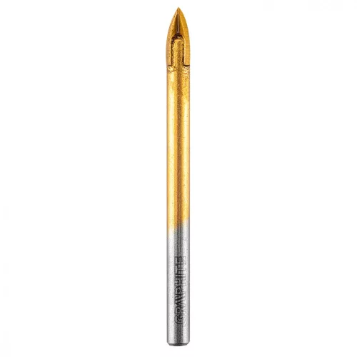 Univerzalni svrdlo s 4 rezna ruba za bušenje drva, plastike, metala, kamena i keramike, 6 mm, grafit