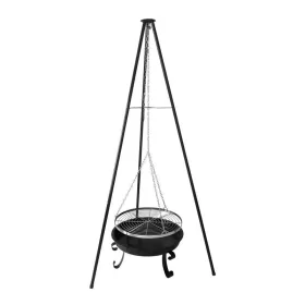 Obrnuti roštilj s tri noge i ognjištem