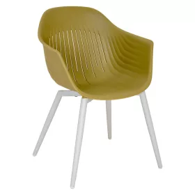   Plastična vrtna stolica Ballena s metalnim nogama, maslinasto zelena