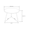 Vibe okrugli vrtni stol 60 cm