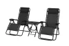 Deluxe set od 2 stolice i stola, crni