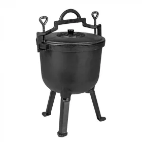 Lijevano željezo lonac na nogama, 5 litara