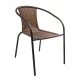 Herkules trodijelna sofa, smeđa