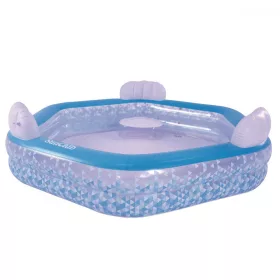   Ležaljka za sunčanje, šesterokutni bazen, 223 x 211 x 58 cm