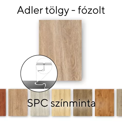 Leziter Adler Oak Vinyl SPC gotovi podni pločici/daske za postavljanje
