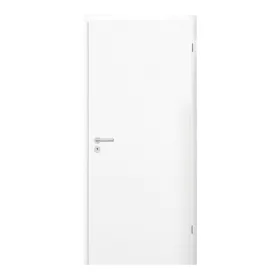   Vrata s dekorativnim panelom CPL bijela 100, za desnu stranu, BB Brava, kromirana ručka