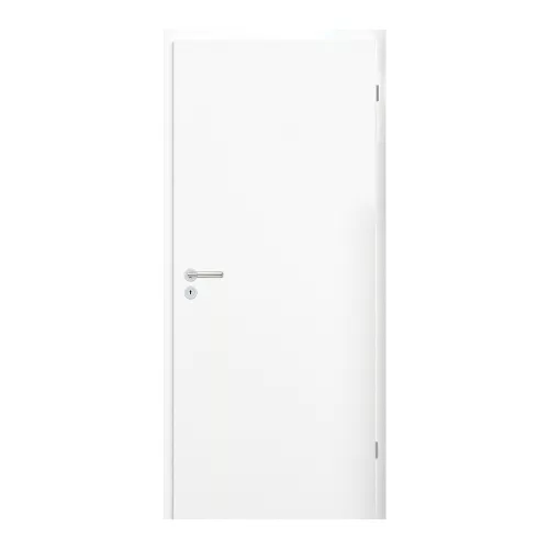 Vrata s dekorativnim panelom CPL bijela 100, za desnu stranu, BB Brava, kromirana ručka