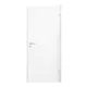 Vrata s dekorativnim panelom CPL bijela 100, za desnu stranu, BB Brava, kromirana ručka
