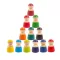 12 šarenih drvenih Montessori figura