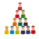12 šarenih drvenih Montessori figura