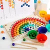 Mozaik slagalica u obliku lopte, Montessori drvena igračka