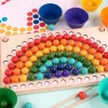 Mozaik slagalica u obliku lopte, Montessori drvena igračka