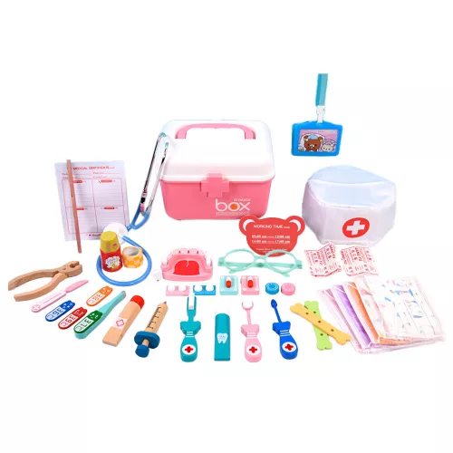 Set zubnih igračaka s 38 dodataka, ružičasti