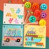 Montessori daska od drvenih letvica s karticama s slikama