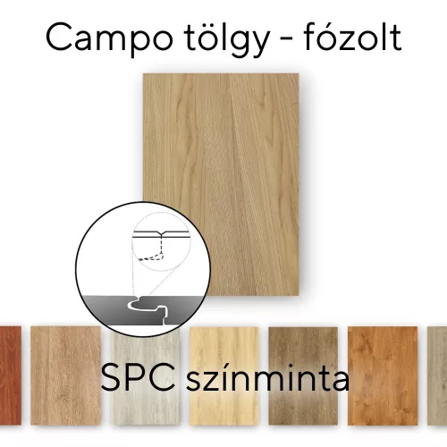 Vinilni SPC podni oblog Leziter Campo Oak, uzorak/ploča
