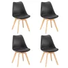 Stolice Silla, 4 komada, crne