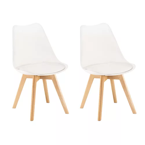Blagovaonska stolica Silla, 2 komada, bijela