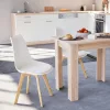 Blagovaonska stolica Silla, 4 komada, bijela