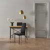 4 crne tkane fotelje s visokim naslonima