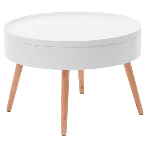 Okrugli stolić za kavu s prostorom za pohranu, 60 cm