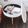 Okrugli stolić za kavu s prostorom za pohranu, 60 cm