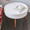 Okrugli stolić za kavu s prostorom za pohranu, 60 cm