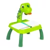 Projektor za crtanje dinosaura, 12 flomastera, 24 predloška, zelena