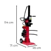 Vertikalni električni cijepač drva HYV8T-V 3000W 8T
