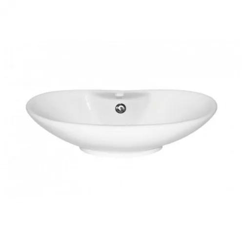 Keramička umivaonika KR-139, dizajn 58x38 cm, svijetlo bijela