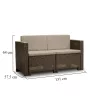 Dvosjedna vrtna sofa City