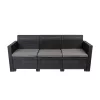 Nero trostruka vrtna sofa