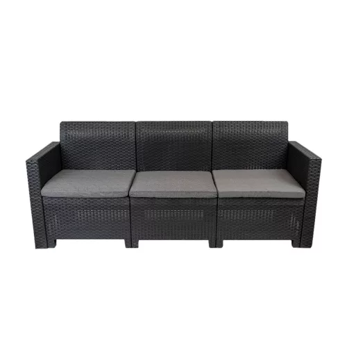 Nero trostruka vrtna sofa