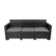 Nero trostruka vrtna sofa