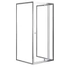 Flexi 80x90 cm zidno montirana asimetrična tuš-kabineta bez tuš-tave
