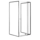 Flexi 80x90 cm zidno montirana asimetrična tuš-kabineta bez tuš-tave