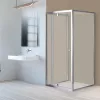 Flexi 80x90 cm zidno montirana asimetrična tuš-kabineta bez tuš-tave